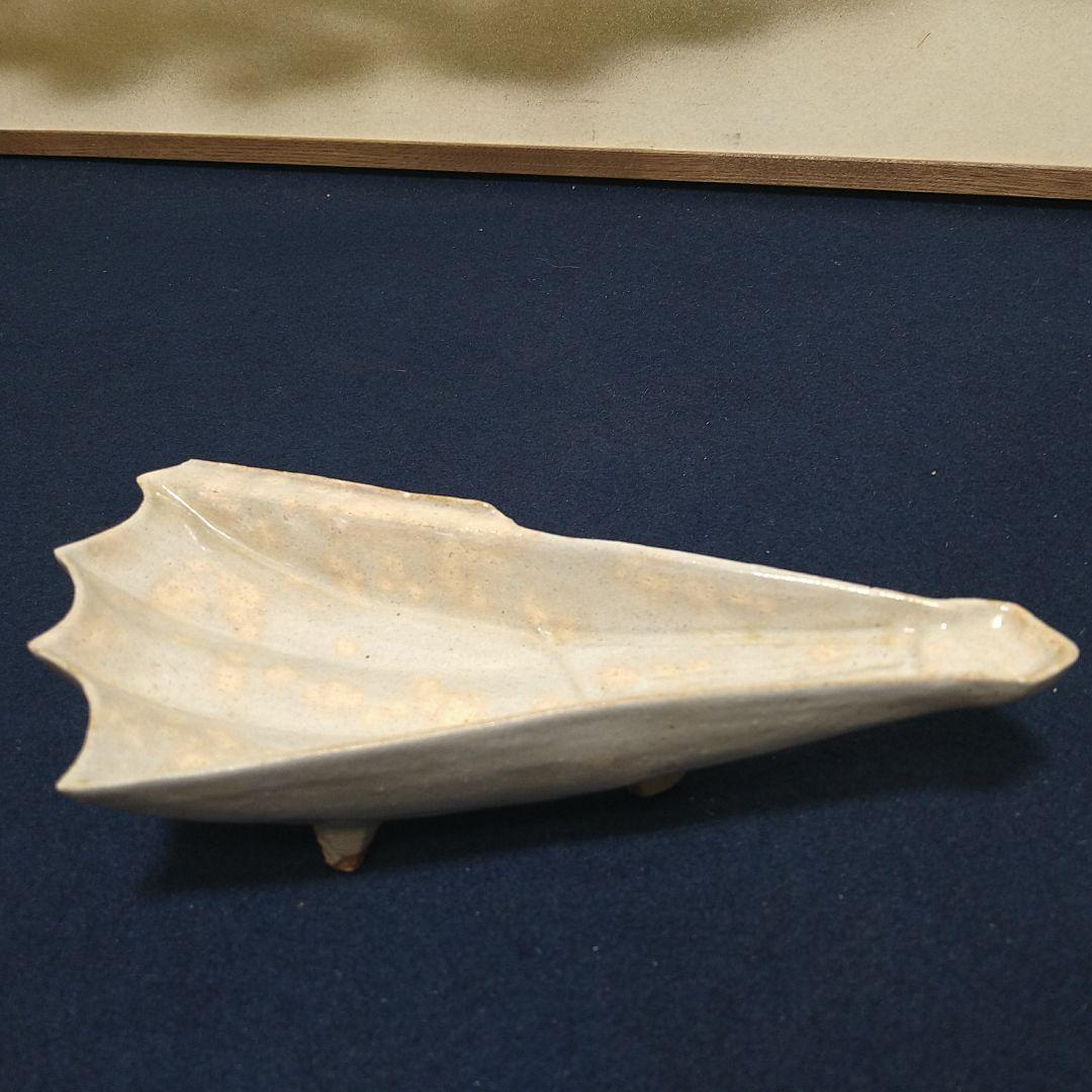 AJ39 扇面向付 天耳庵 坂田泥華 五客 共箱共布略歴 未使用 懐石茶道具萩焼