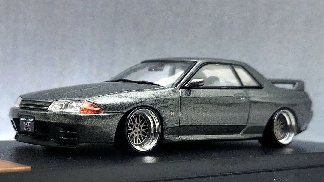1/43　スカイライン改　R32　GT-R　BBS-LM　アルミ製　深リム