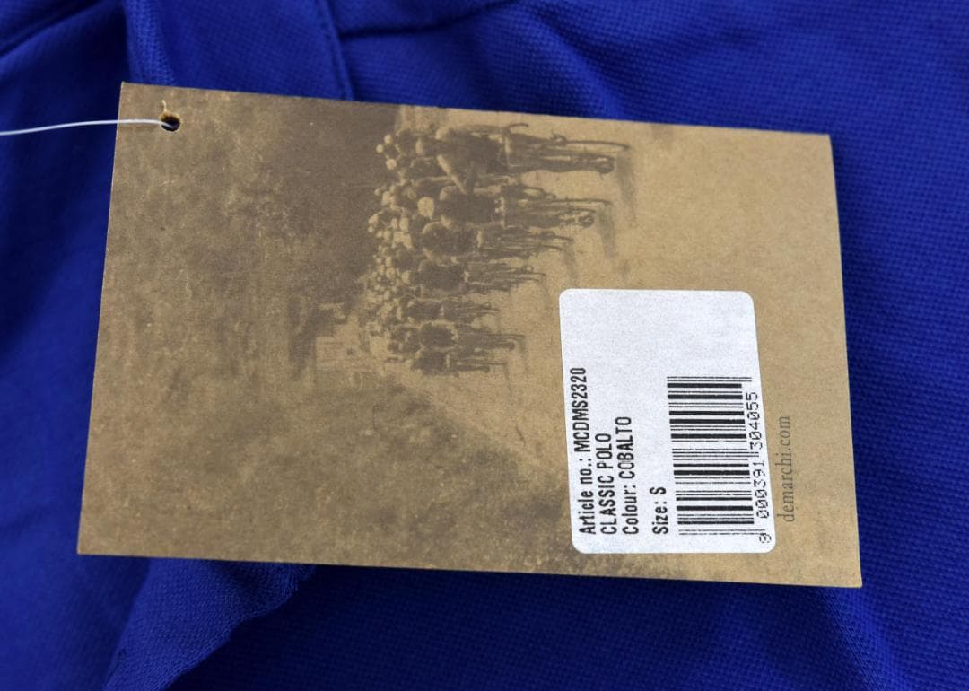 De marchi★デマルキ クラシックポロ size:S コバルト