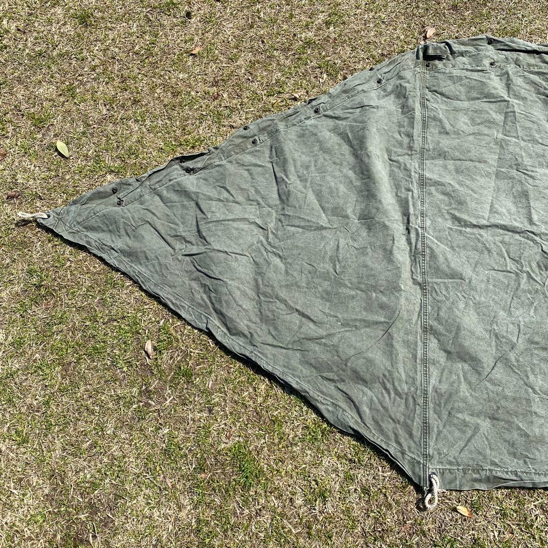 w*y様 USパップテント⑤　アメリカ軍　軍幕　ハーフシェルター２枚　ポール・ペ