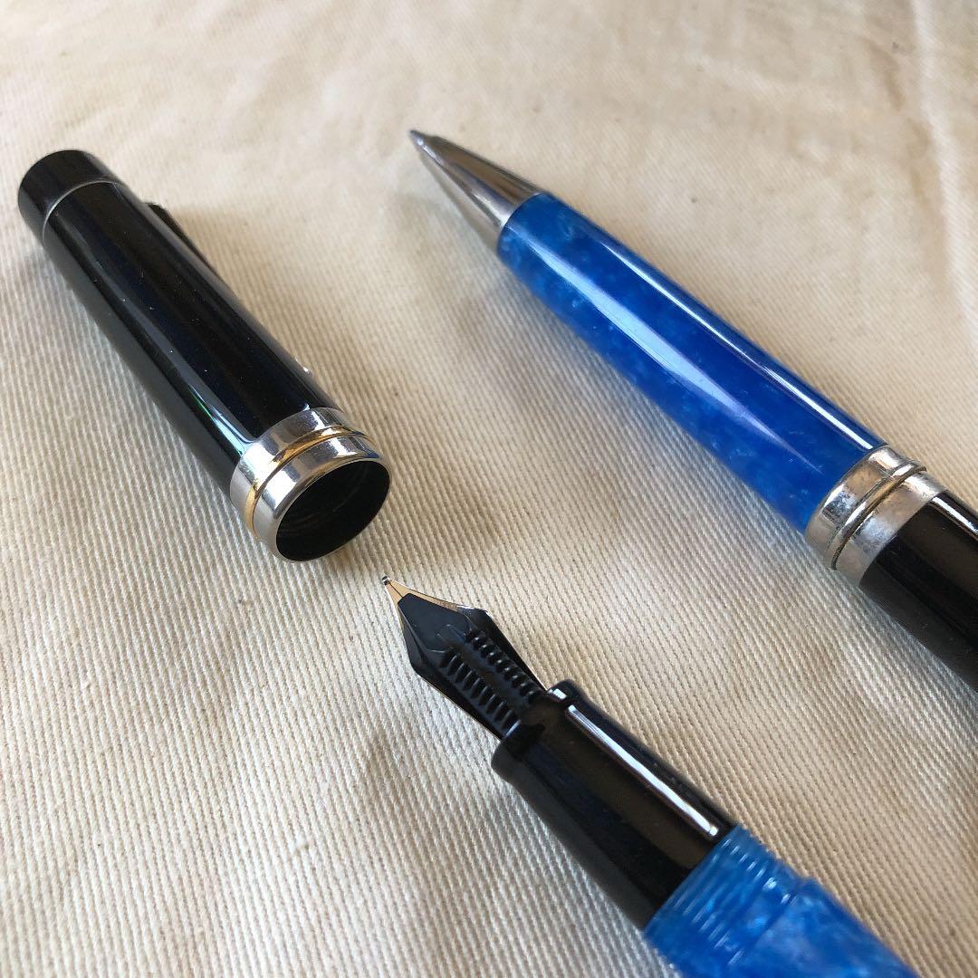 デルタ　ビンテージ　フォルツァ　万年筆・ボールペンのセット