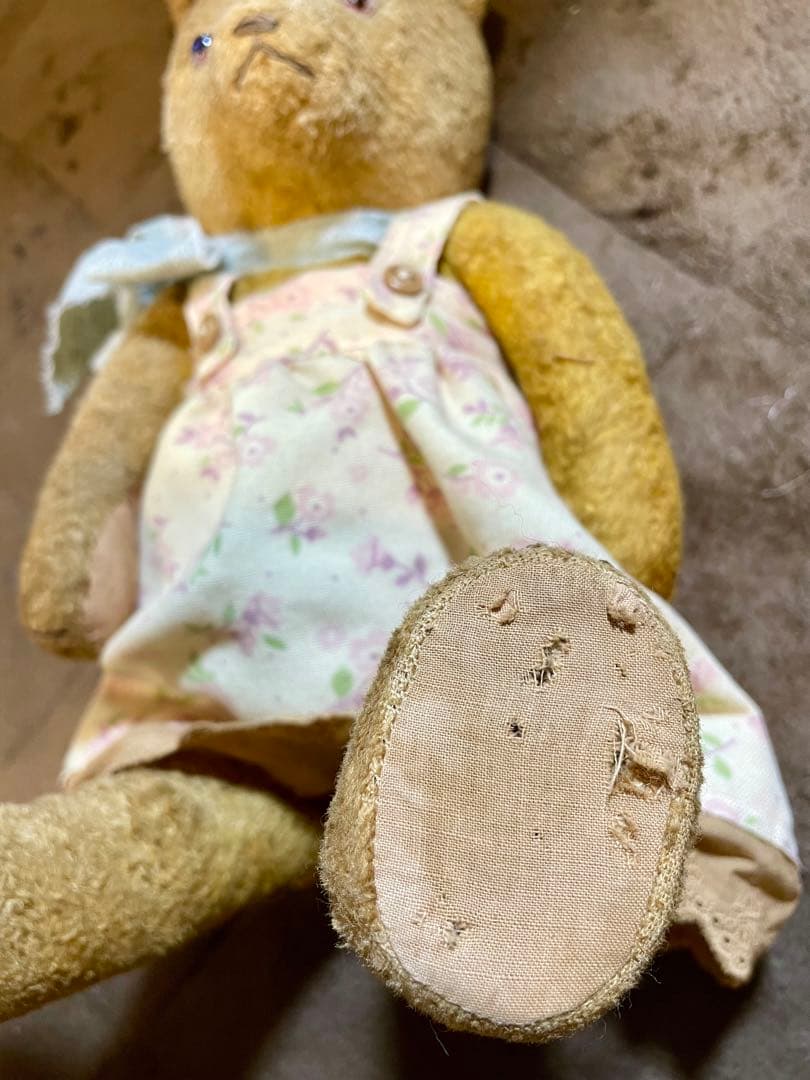 茶色のクマのぬいぐるみ　ビンテージベア