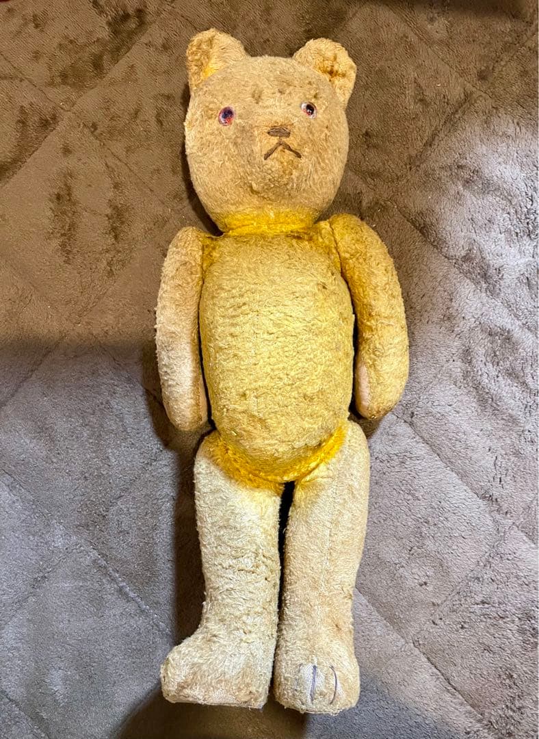 茶色のクマのぬいぐるみ　ビンテージベア