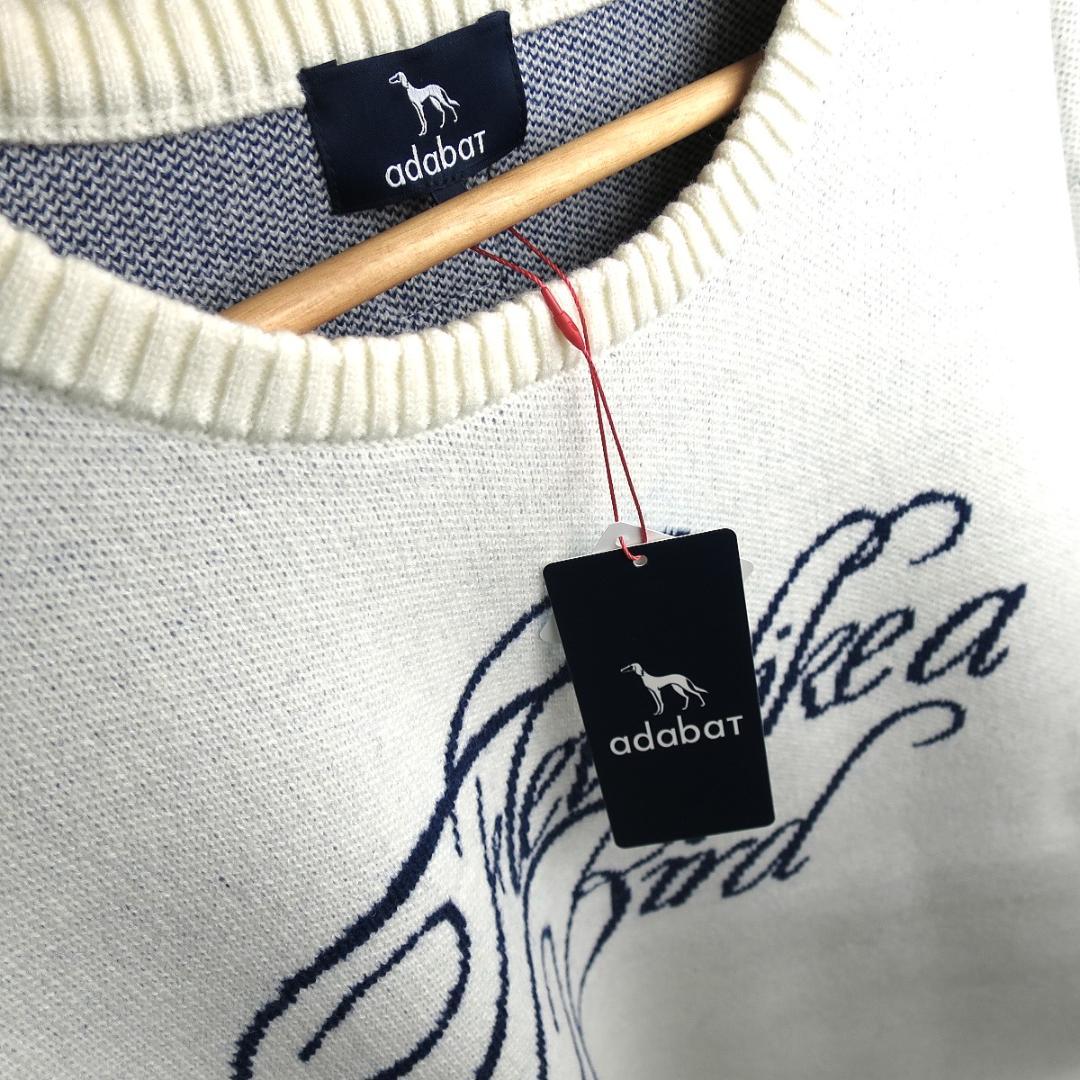 adabat 櫻井貴史コラボニットFlewlikeabird 白 M