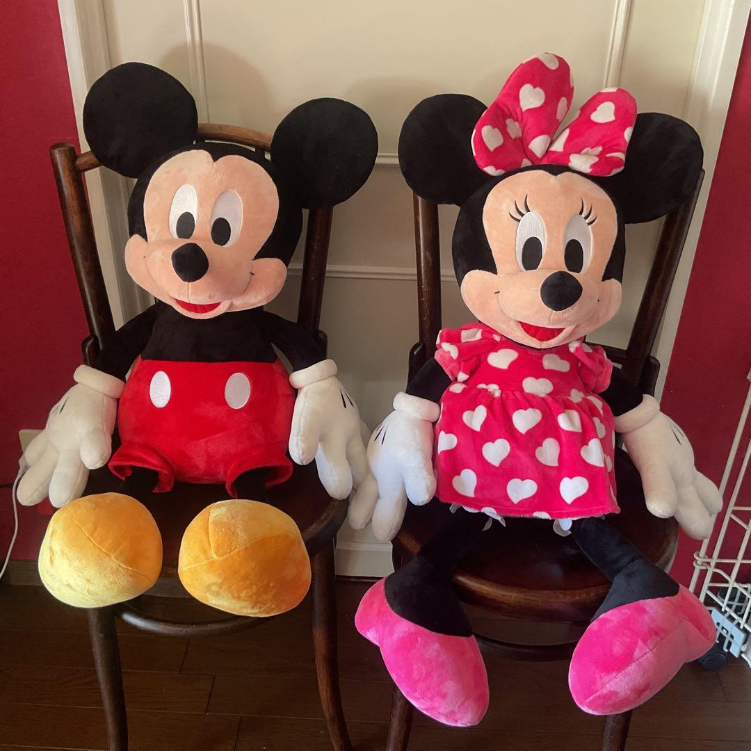 ♡【Disney】ミッキー&ミニー　大きなぬいぐるみ〈ほぼ未使用〉♡