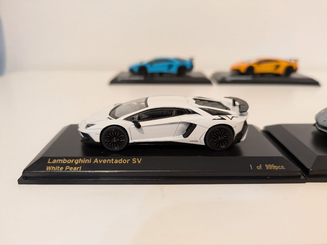 京商 1/64 ランボルギーニ アヴェンタドール SV 4台セット
