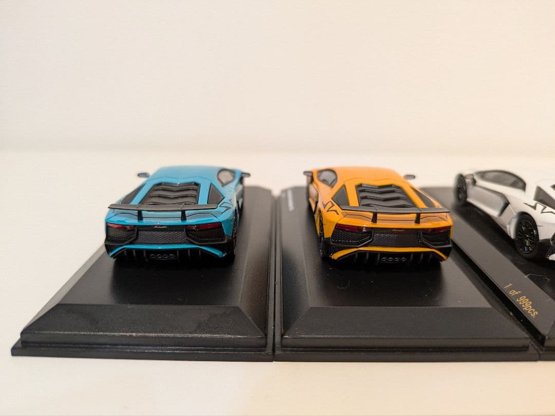 京商 1/64 ランボルギーニ アヴェンタドール SV 4台セット