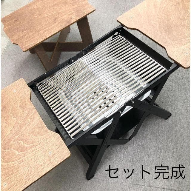【新品】BBQグリル テーブル 幅103cm！コンロ アウトドア キャンプ