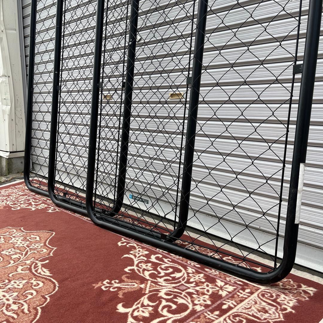 アメリカンフェンス 3枚◾️黒ブラック180cm x 90cm ガレージインテリア