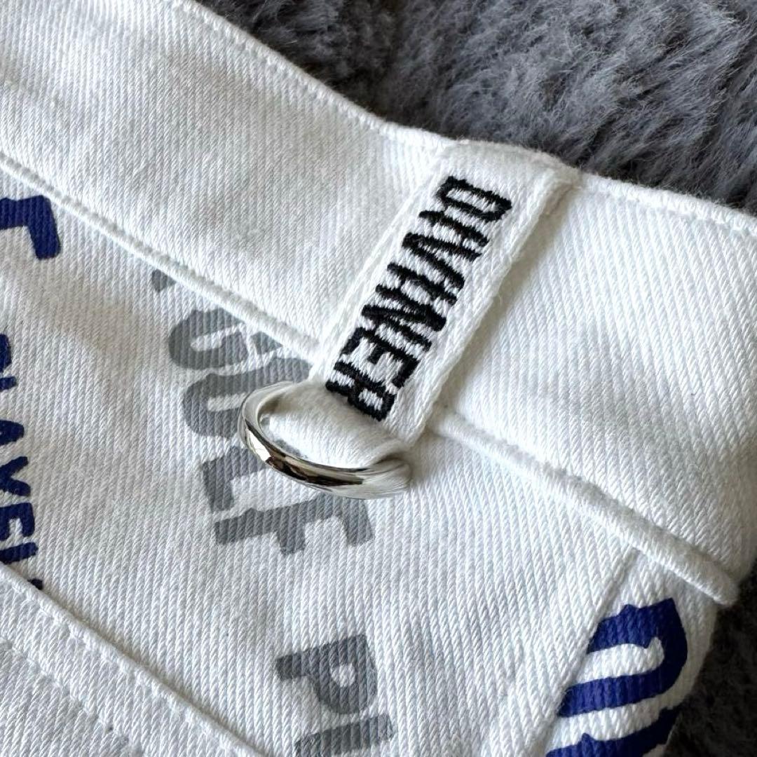 DIVINER ゴルフパンツ ホワイト ストレッチ 総柄 XXL イージーパンツ