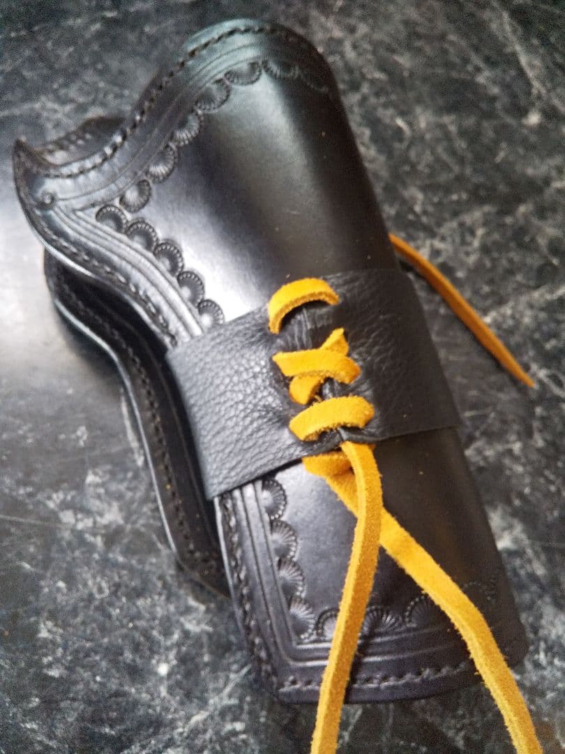 コンチョ付き SAA用本革ウエスタンホルスター オールドタイプ クラフト