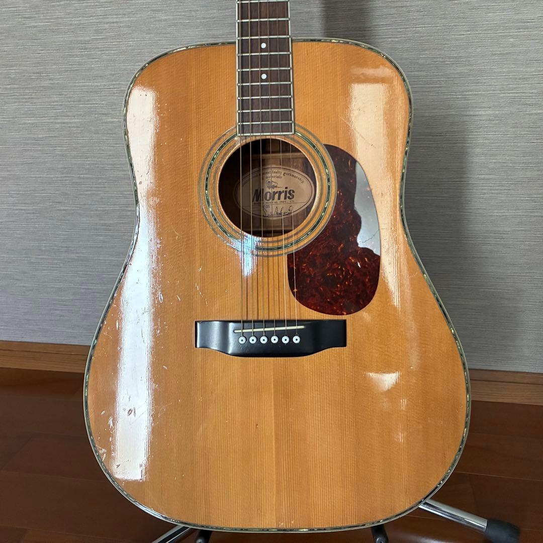 【美品】Morris W-35 アコースティックギター　弦交換
