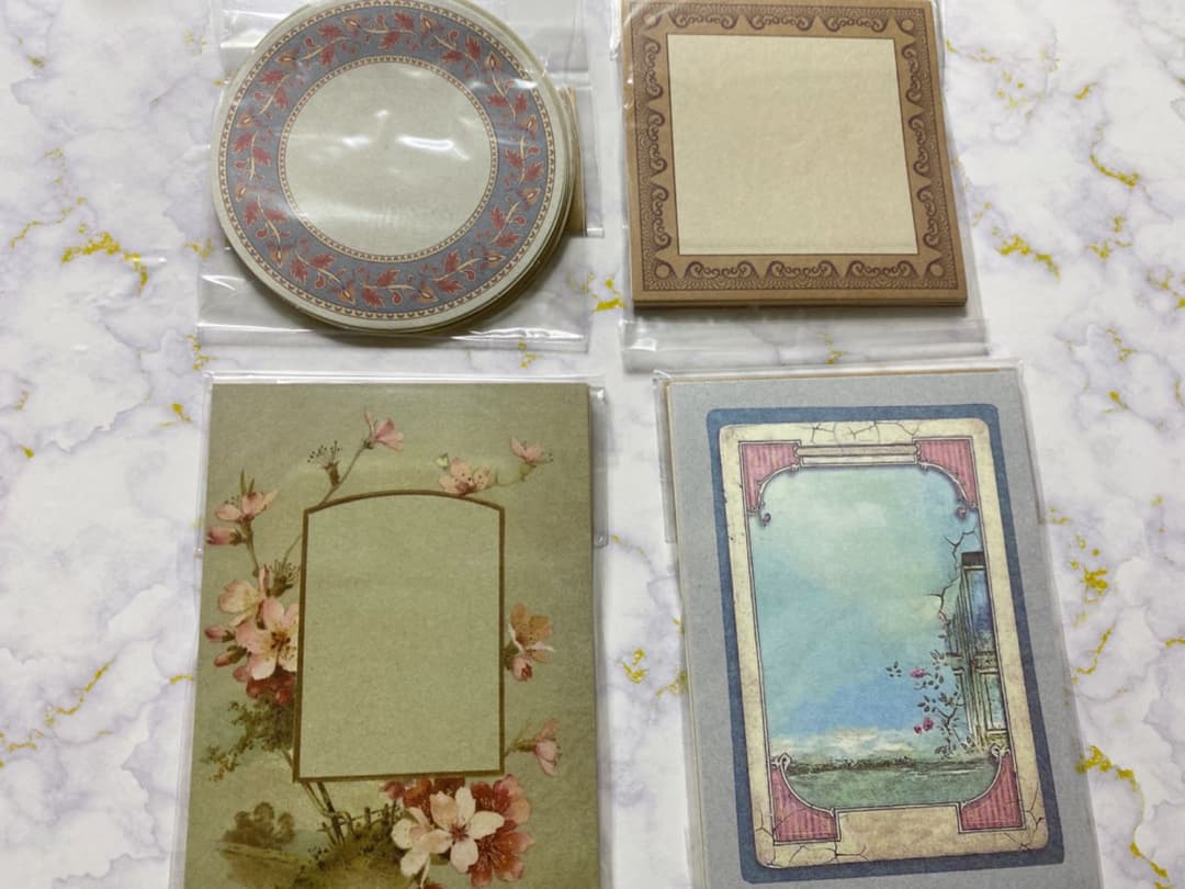 フォロワー様限定112★アンティーク調 マテリアル メモ  8種類セット