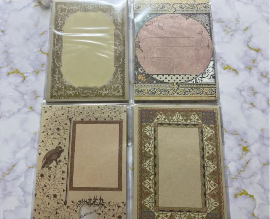 フォロワー様限定112★アンティーク調 マテリアル メモ  8種類セット