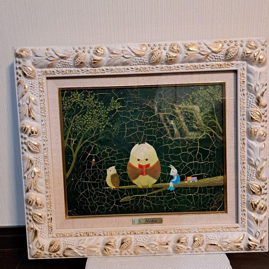 ノブサチ　絵画　個展にて　ひととき