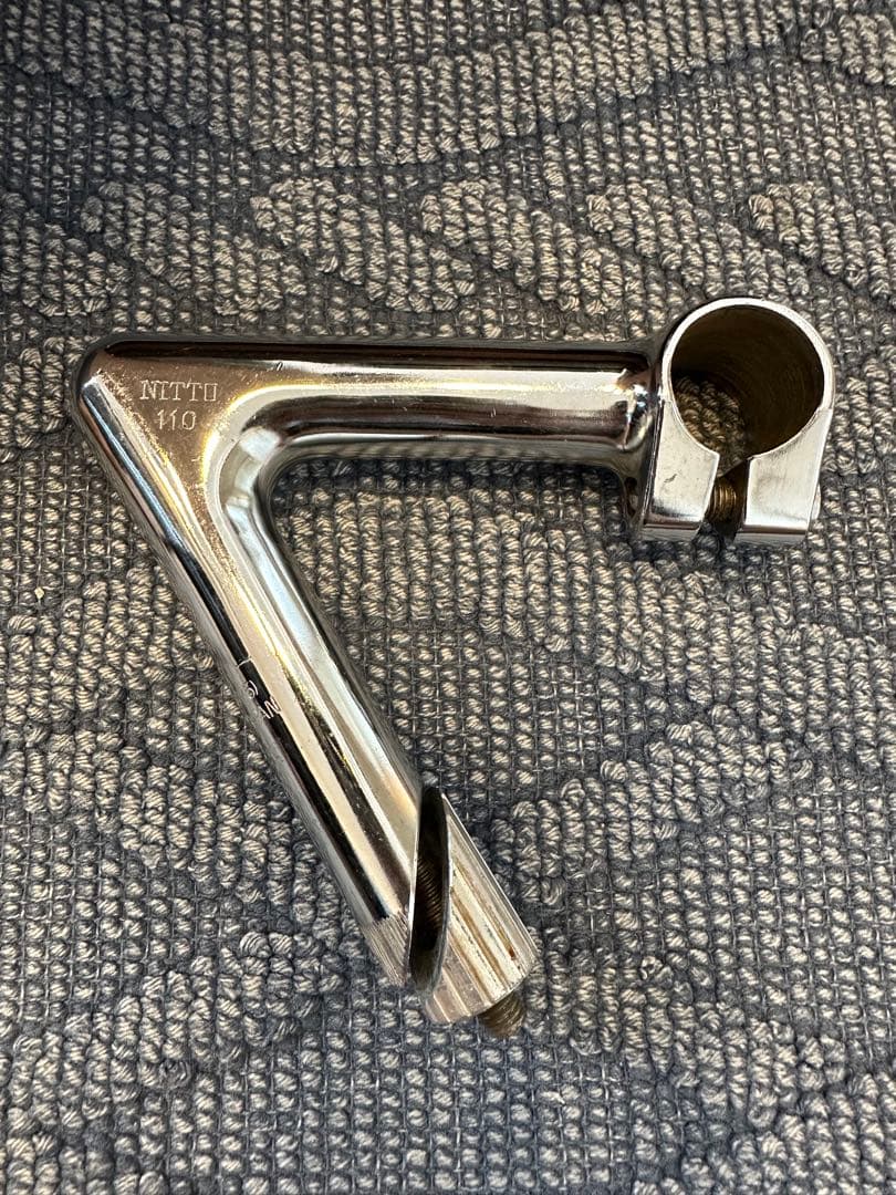 美品 NJS NITTO 日東 ステム 鉄 110mm 58度　②