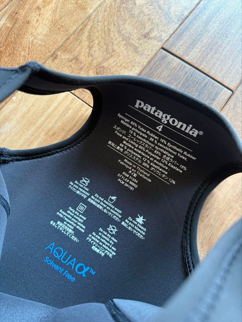 パタゴニア ウェットスーツロングジョン 4サイズ ブラック