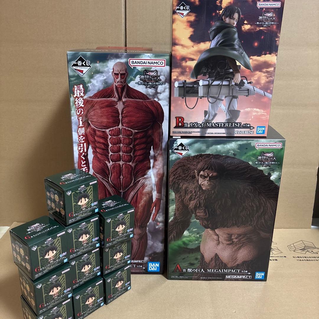 一番くじ　進撃の巨人 a賞 b賞 g賞 ラストワン セット