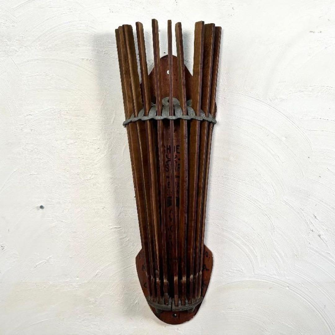 アメリカ ビンテージ壁掛ドライハンガー タオルハンガー古着アンティーク好きの方に