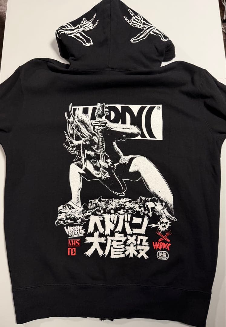 マキシマムザホルモン ハードコアチョコレート ヘドバン大虐殺パーカーXXLサイズ