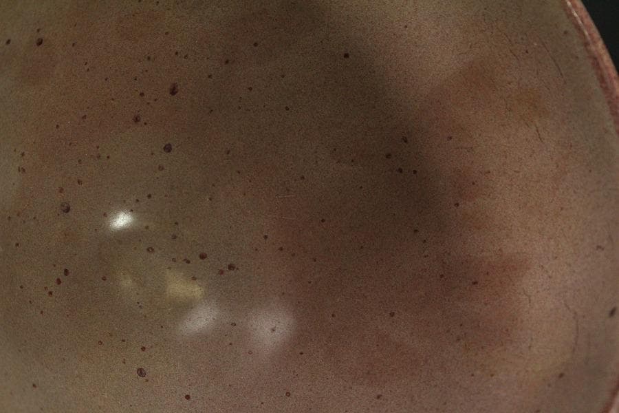 中国美術 鈞窯 斑紫釉 碗 φ14cm 茶道具伝来(LC253)