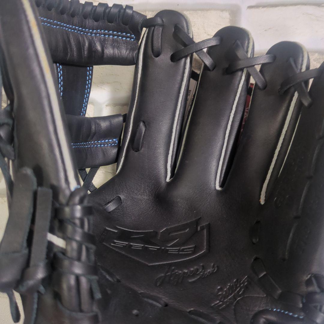 【未使用・タグ付き】Rawlings 軟式グローブ 黒/青 ジュニアS