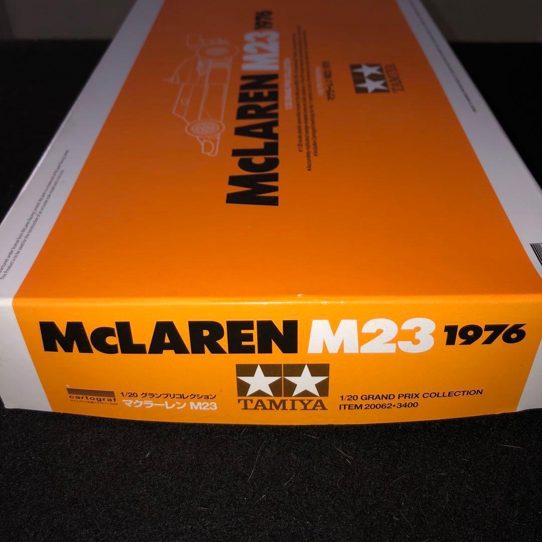 タミヤ1／20 1976マクラーレンM23オレンジ箱限定箱、エッチングパーツ付き