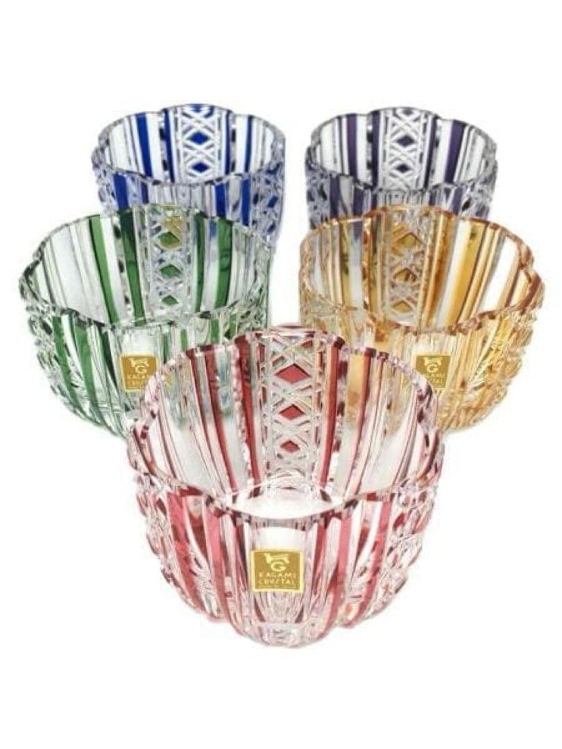 KAGAMI CRYSTAL サンクラール/色変わり切子グラス/カップ