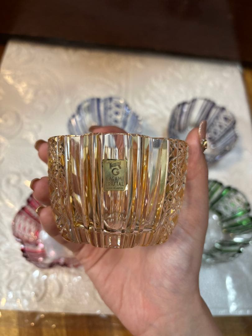 KAGAMI CRYSTAL サンクラール/色変わり切子グラス/カップ