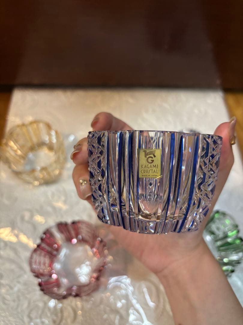 KAGAMI CRYSTAL サンクラール/色変わり切子グラス/カップ