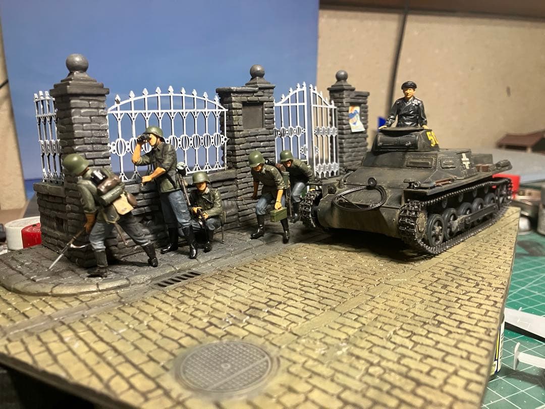 完成品 情景一号戦車のある景色