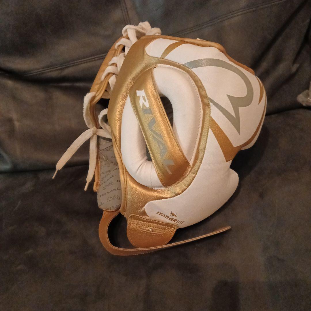 RIVAL RH100 ヘッドギア ゴールド/ホワイト　正規品　美品