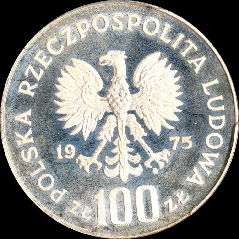 1975年 ポーランド 100ズロチ パデレフスキ