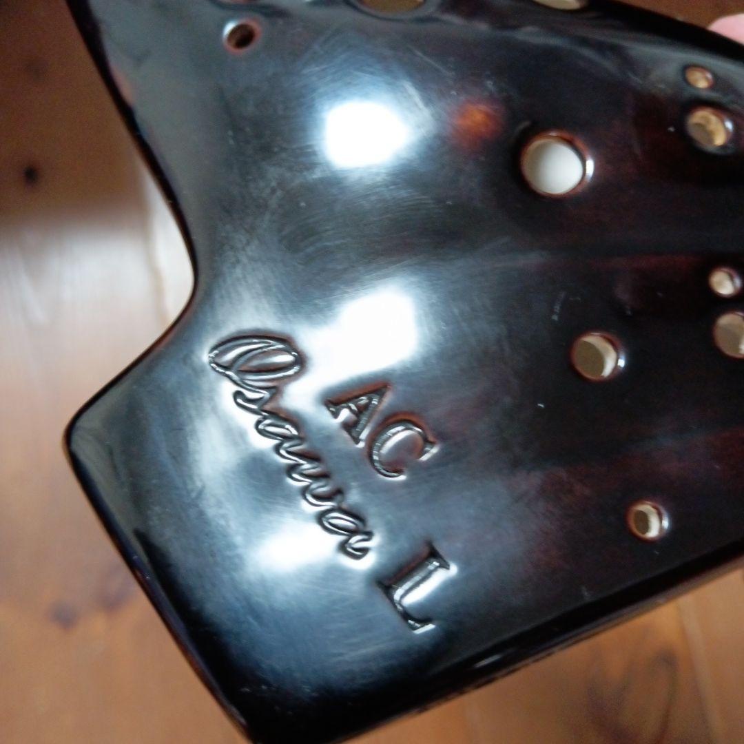 オオサワ・ オカリナ トリプル．ケース付き　　漆仕上げ