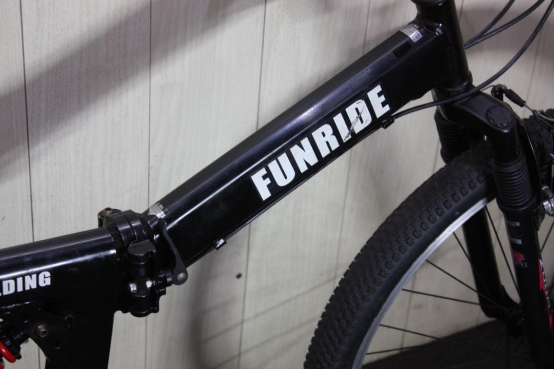 FUNRIDE 折りたたみ自転車 26インチ ブラック