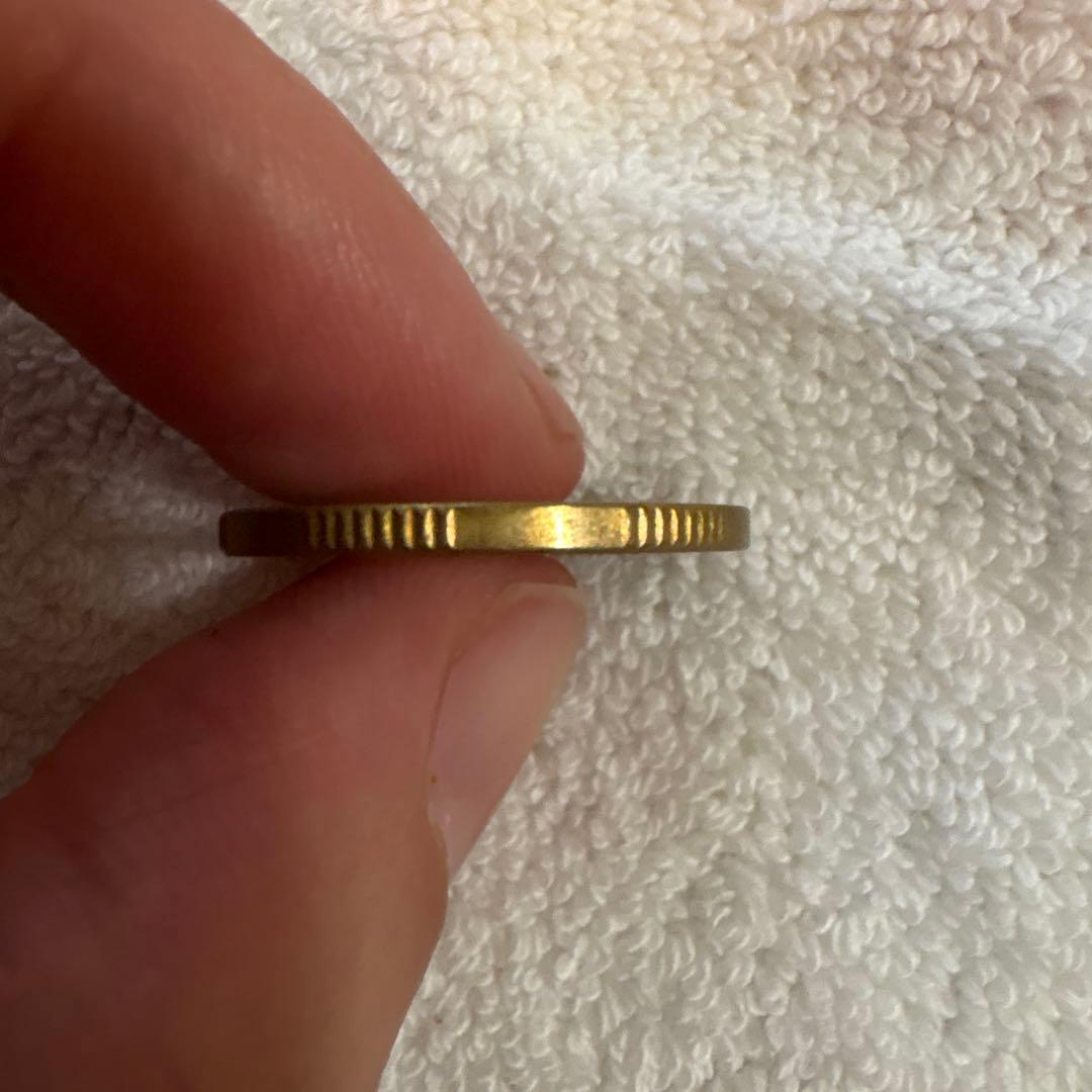 中国人民銀行　5角硬貨 2002年 蓮の花