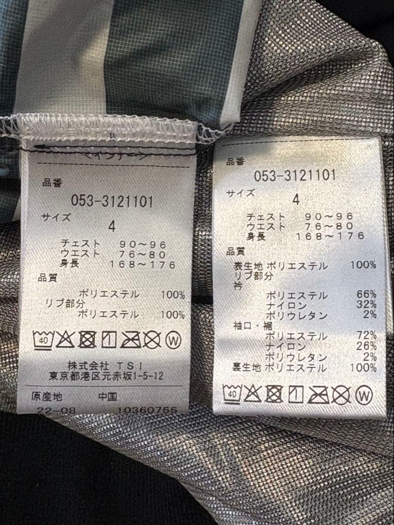 新品！タグ付！PEARLYGATES ツインスニード　ジャケットネイビーサイズ4