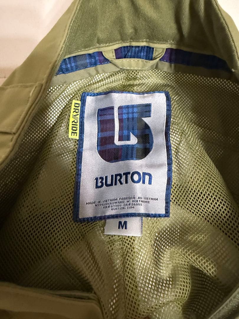 BURTON 迷彩 スノーボードウェア7点セット
