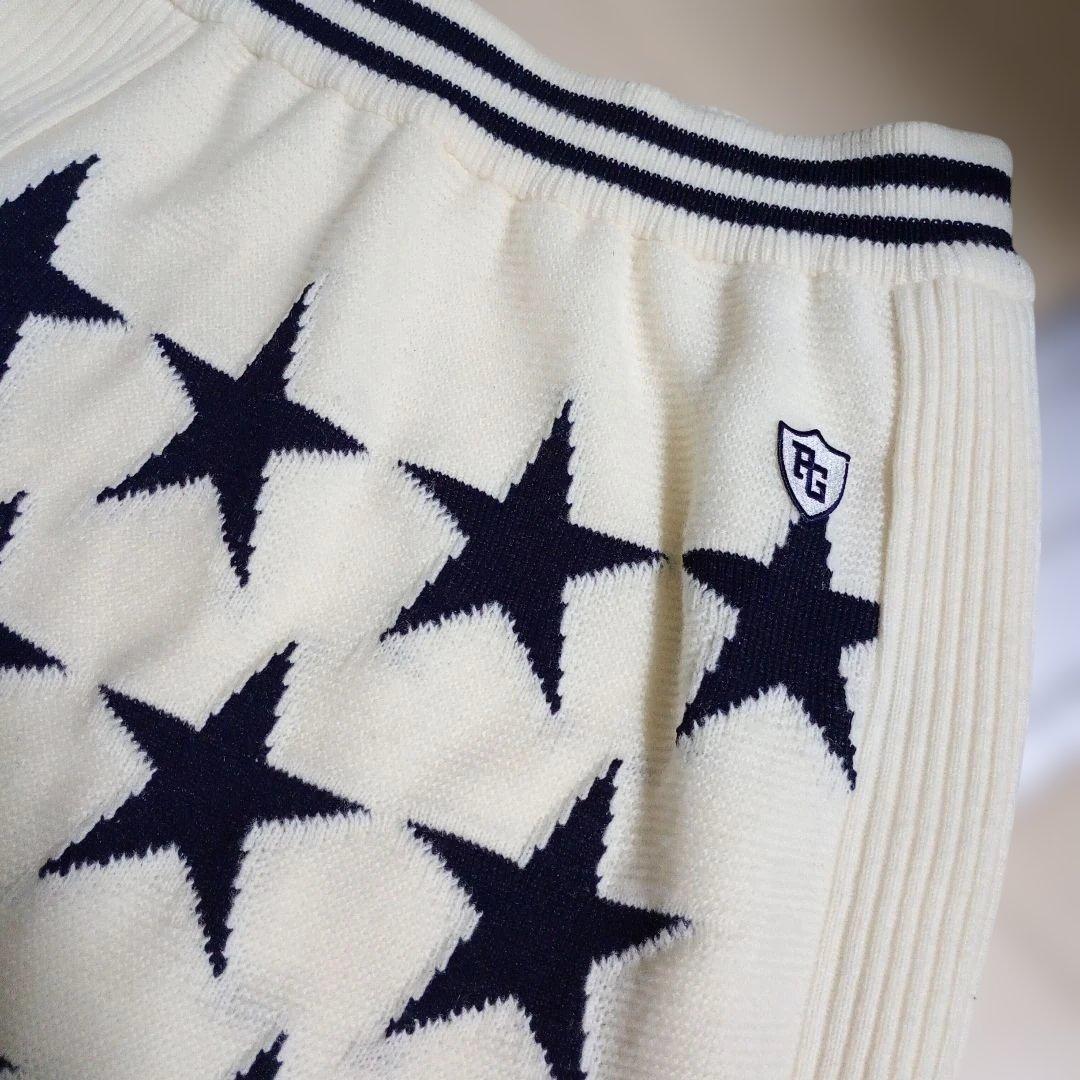 パーリーゲイツ星柄スカートとニットセーター