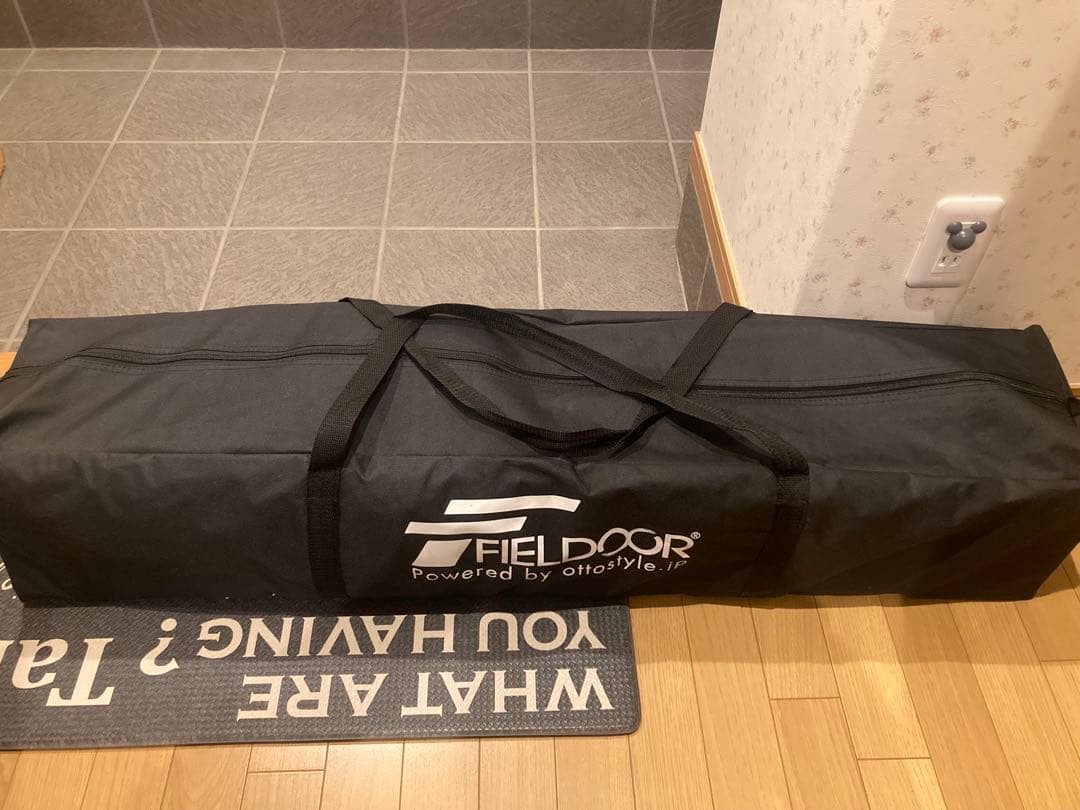 【ビス】FIELDOOR ワンタッチタープテント シェード 収納バッグ付
