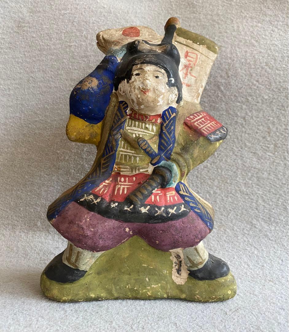 ヴィンテージレトロ／伏見人形・土人形★桃太郎