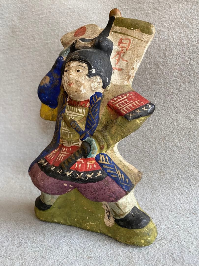 ヴィンテージレトロ／伏見人形・土人形★桃太郎