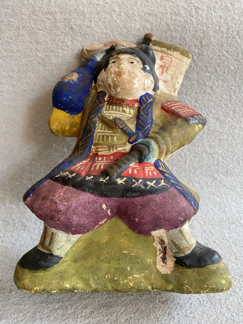 ヴィンテージレトロ／伏見人形・土人形★桃太郎