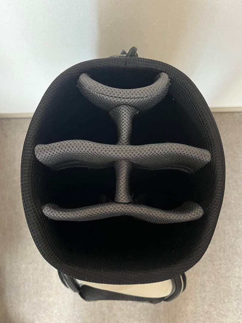 【希少】 NIKE ナイキ ゴルフ キャディバッグ 6分割 カート型 ブラック