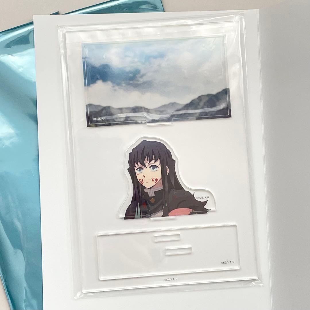 鬼滅の刃　ゆらふわ　ジオラマ アクリルスタンド　箔押しカード　柱展　缶バッジ