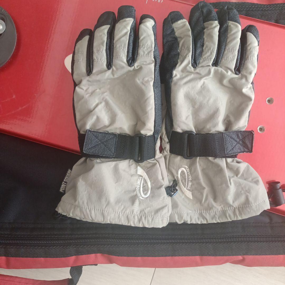 SALOMON スノーボード 赤色、 手袋、ズボン、 バッグ4点セット