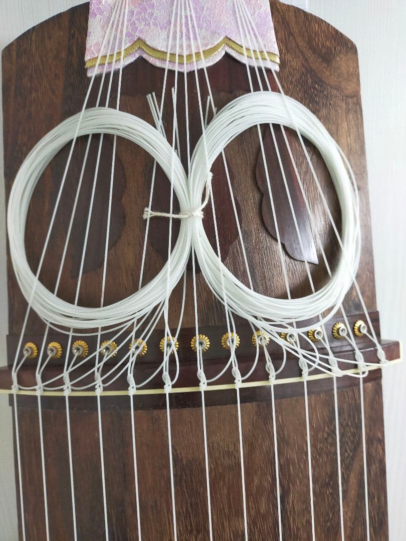 美品 木製琴 13弦 未使用品