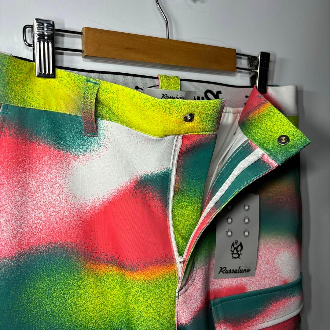 ラッセルノ ゴルフ スキニー カーゴパンツ パターン マルチカラー 2XL 7