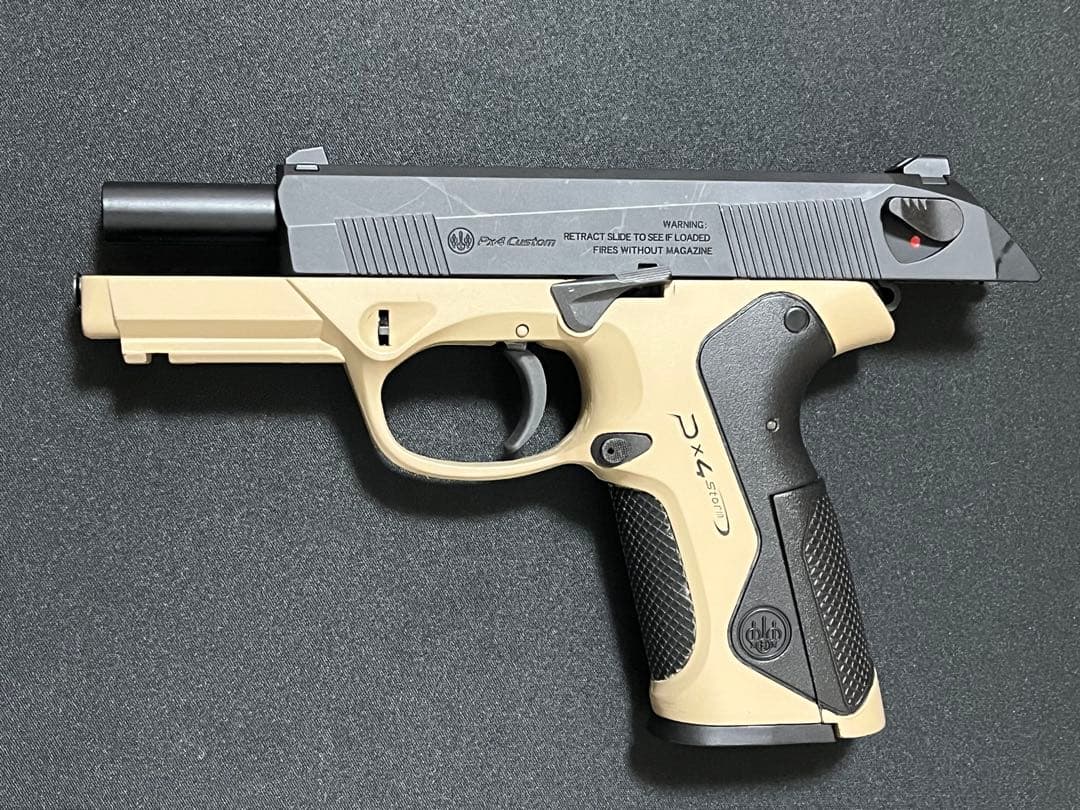 東京マルイベレッタPX4 リアル刻印フレーム交換済み