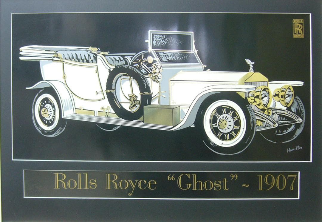 絵画  アートポスター  クラシックカー  ロールスロイス